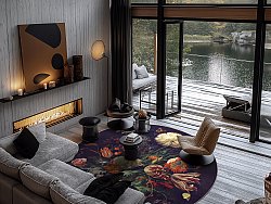 Tapis rond - Rich Flowers (multi)