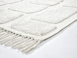 Tapis shaggy - Salem Natural Cotton Shaggy (blanc cassé)