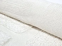 Tapis shaggy - Salem Natural Cotton Shaggy (blanc cassé)