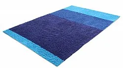 Tapis à poils longs - Taro Natural Cotton Shaggy (bleu)