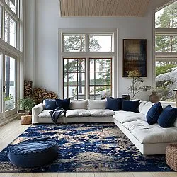 Tapis Wilton - Temima (bleu)
