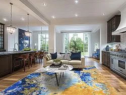 Tapis Wilton - Travale (bleu/jaune/multicolore)