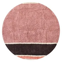 Tapis rond - Vinci Natural Cotton Shaggy (rose)