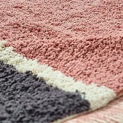 Tapis à poils longs - Vinci Natural Cotton Shaggy (rose)