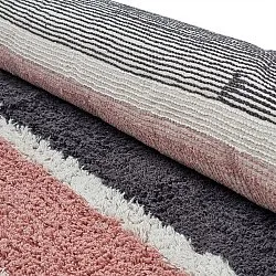 Tapis à poils longs - Vinci Natural Cotton Shaggy (rose)