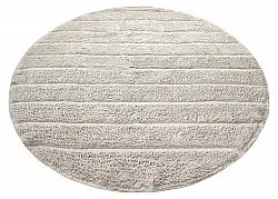 Tapis rond - Willow Natural Cotton Shaggy (greige)