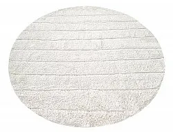 Tapis rond - Willow Natural Cotton Shaggy (blanc cassé)