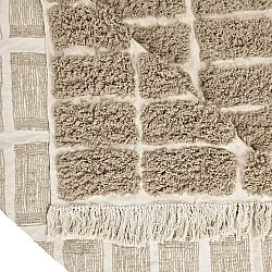 Tapis à poils longs - Zola Natural Cotton Shaggy (beige)