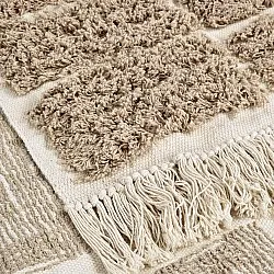 Tapis à poils longs - Zola Natural Cotton Shaggy (beige)