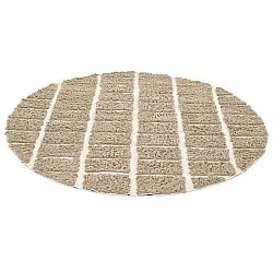Tapis rond - Zola Natural Cotton Shaggy (beige)