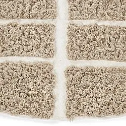 Tapis rond - Zola Natural Cotton Shaggy (beige)