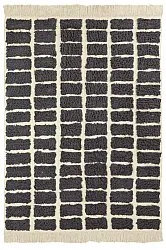 Tapis à poils longs - Zola Natural Cotton Shaggy (gris foncé)