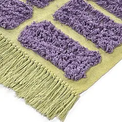 Tapis à poils longs - Zola Natural Cotton Shaggy (violet)