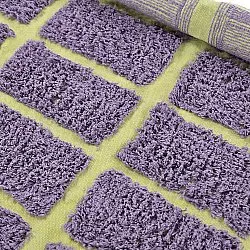 Tapis rond - Zola Natural Cotton Shaggy (violet)