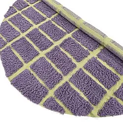 Tapis rond - Zola Natural Cotton Shaggy (violet)