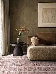 Tapis à poils longs - Zola Natural Cotton Shaggy (rose)
