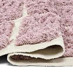 Tapis à poils longs - Zola Natural Cotton Shaggy (rose)