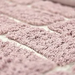 Tapis rond - Zola Natural Cotton Shaggy (rose)