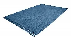 Tapis à poils longs - Alba Natural Cotton Shaggy (bleu)