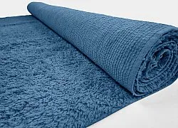 Tapis à poils longs - Alba Natural Cotton Shaggy (bleu)