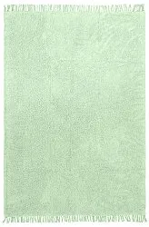 Tapis à poils longs - Alba Natural Cotton Shaggy (vert clair)
