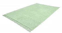 Tapis à poils longs - Alba Natural Cotton Shaggy (vert clair)
