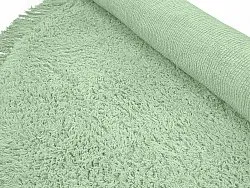 Tapis rond - Alba Natural Cotton Shaggy (vert clair)