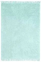 Tapis à poils longs - Alba Natural Cotton Shaggy (turquoise)