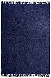 Tapis à poils longs - Alba Natural Cotton Shaggy (bleu foncé)
