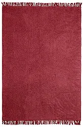 Tapis à poils longs - Alba Natural Cotton Shaggy (bordeaux)