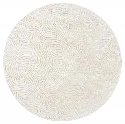 Tapis rond - Amora (blanc cassé)