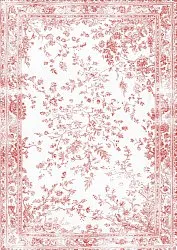 Tapis Wilton - Tulum (rose/blanc)