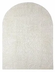 Tapis à poils longs - Sion Natural Cotton Shaggy (blanc cassé)