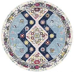 Tapis rond - Mazzarino (bleu/multicolore)