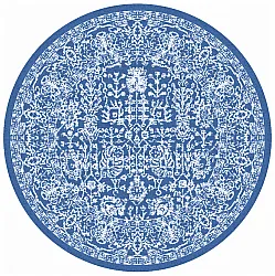 Tapis rond - Menfi (bleu)