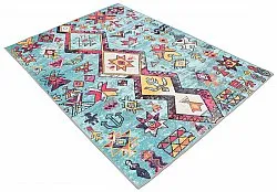 Tapis Wilton - Misare (bleu/multicolore)