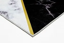 Tapis Wilton - Savino (noir/blanc/gris)