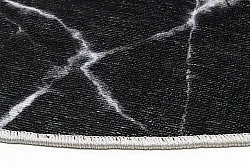 Tapis rond - Savino (noir/blanc/gris)