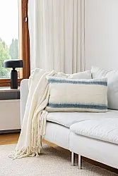 Housse de coussin en mélange de laine - Miranda (bleu)