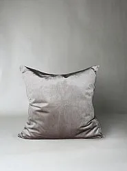Housse de coussin Marlyn en velours (gris clair)
