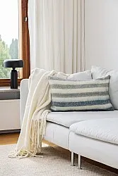 Housse de coussin en mélange de laine - Monica (bleu)