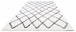 Tapis à poils longs - Morocco (noir/blanc)