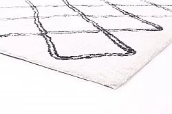 Tapis à poils longs - Morocco (noir/blanc)