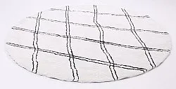 Tapis ronds - Morocco (noir/blanc)