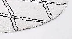 Tapis ronds - Morocco (noir/blanc)