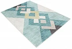 Tapis Wilton - Temara (bleu/multicolore)