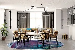 Tapis rond - Tolosa (multicolore)