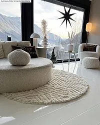 Tapis ronds - Monti (blanc cassé)