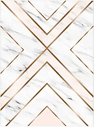 Tapis Wilton - Nemea (blanc/rose/doré)