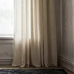 Rideaux Lot de 2 - Rideau en lin Noemi (beige)